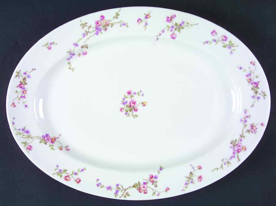 Schleiger 462-1 14" Oval Serving Platter by Haviland-1