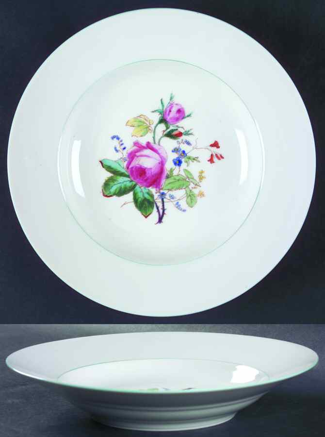 H3342 Large Rim Soup Bowl by Haviland-1