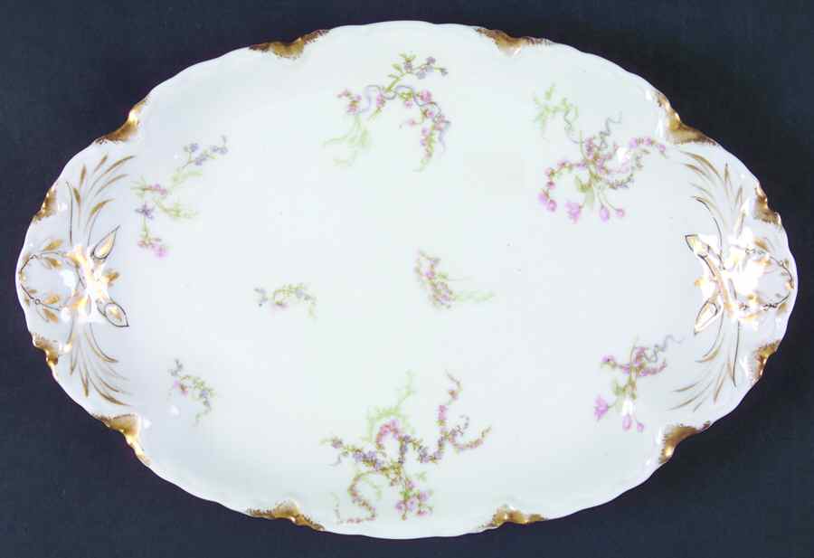 Schleiger 440-2 11" Oval Serving Platter by Haviland-1