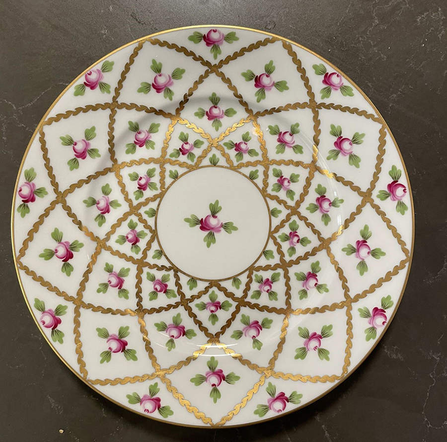 Sprog Dessert/Pie Plate by Herend-1