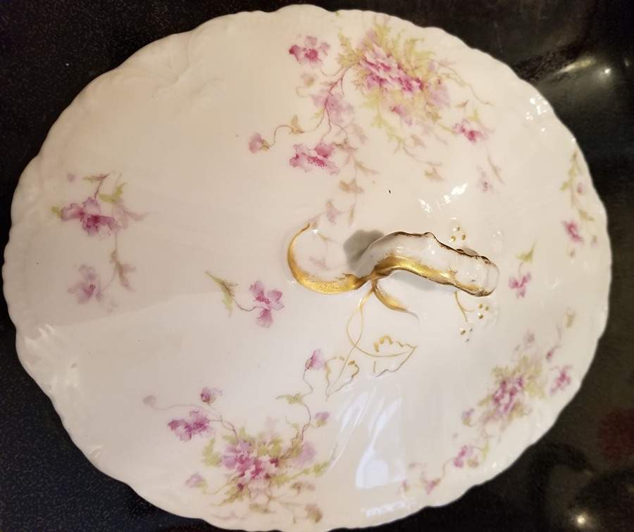 Schleiger 147-11 Lid for Oval Vegetable by Haviland-1