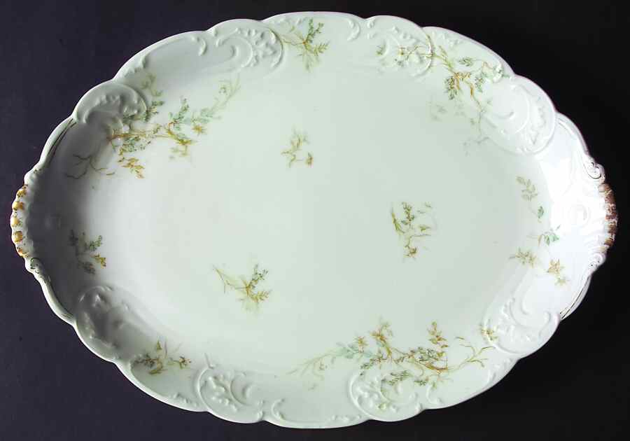 Schleiger 245-5 15" Oval Serving Platter by Haviland-1