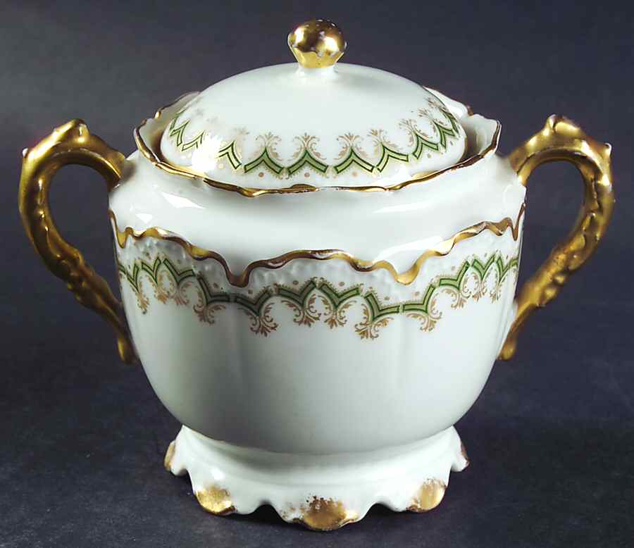 Schleiger 288-2 Sugar Bowl & Lid by Haviland-1