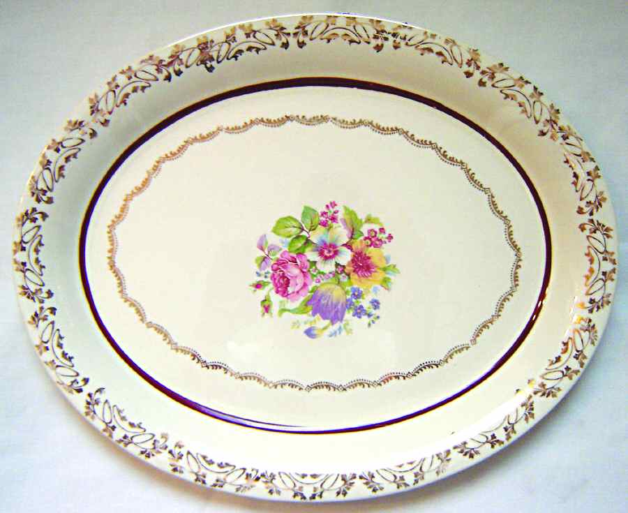 HLC3612 12" Oval Serving Platter by Homer Laughlin -1