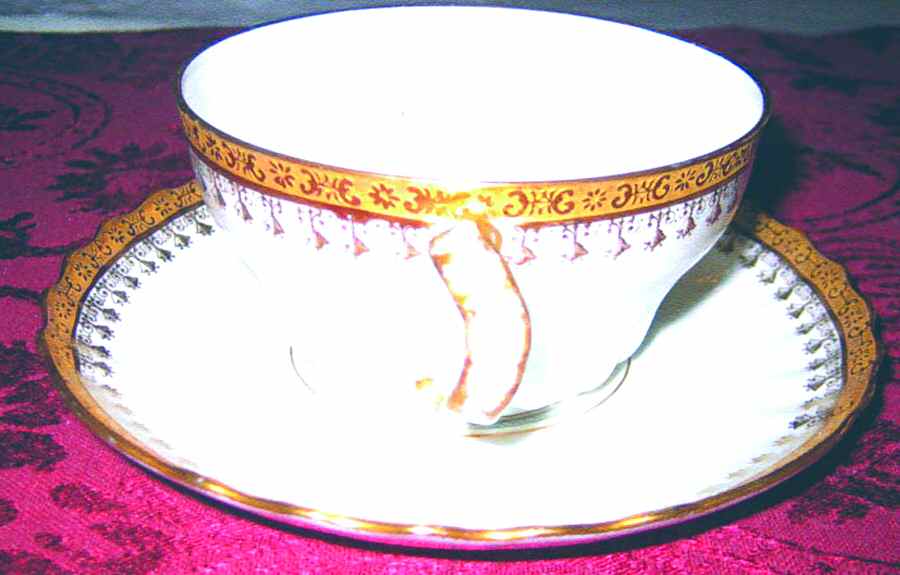 H3382 Flat Cup & Saucer Set by Haviland-1