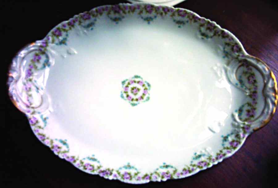 Schleiger 877-5 11" Oval Serving Platter by Haviland-1