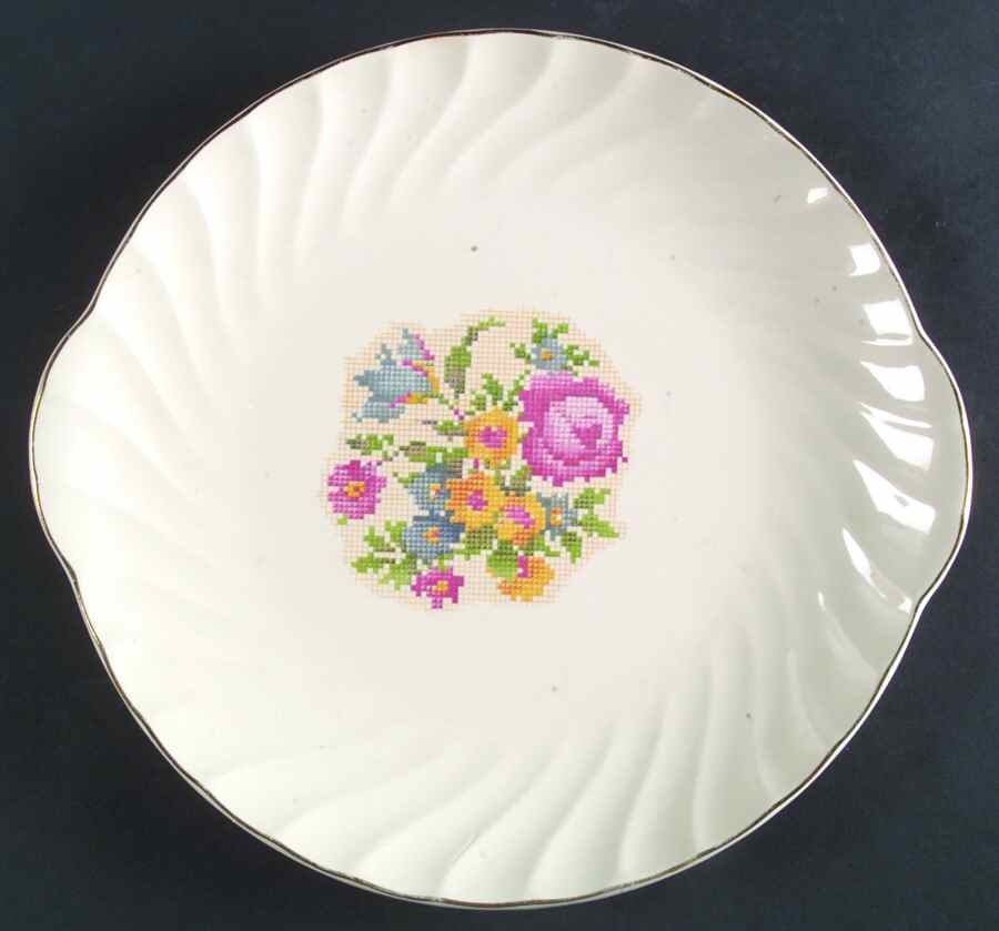 HAR142 Handled Cake Plate by Harker-1