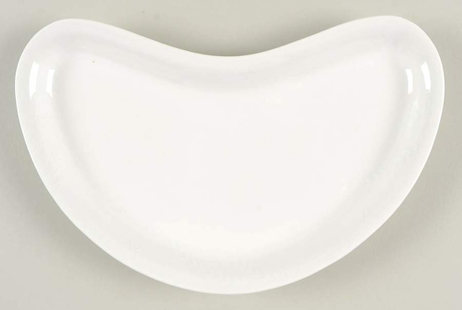 Pristine (Ameriwhite) Crescent Salad Plate by Homer Laughlin -1
