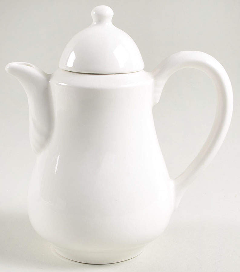 Pristine (Ameriwhite) Mini Coffee Pot & Lid by Homer Laughlin -1