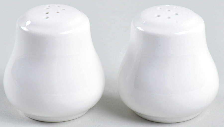 Pristine (Ameriwhite) Salt & Pepper Set by Homer Laughlin -1