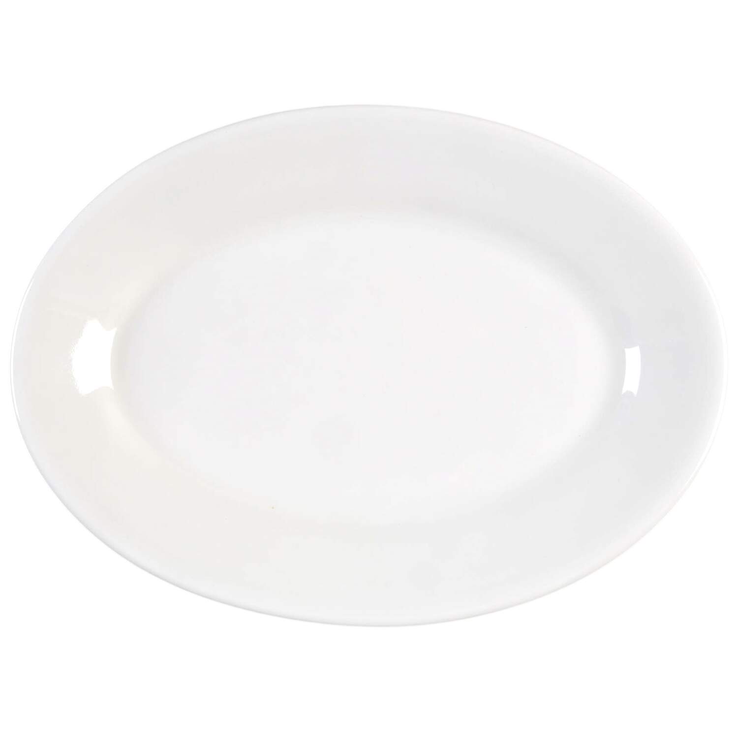 Pristine (Ameriwhite) 9" Oval Serving Platter by Homer Laughlin -1