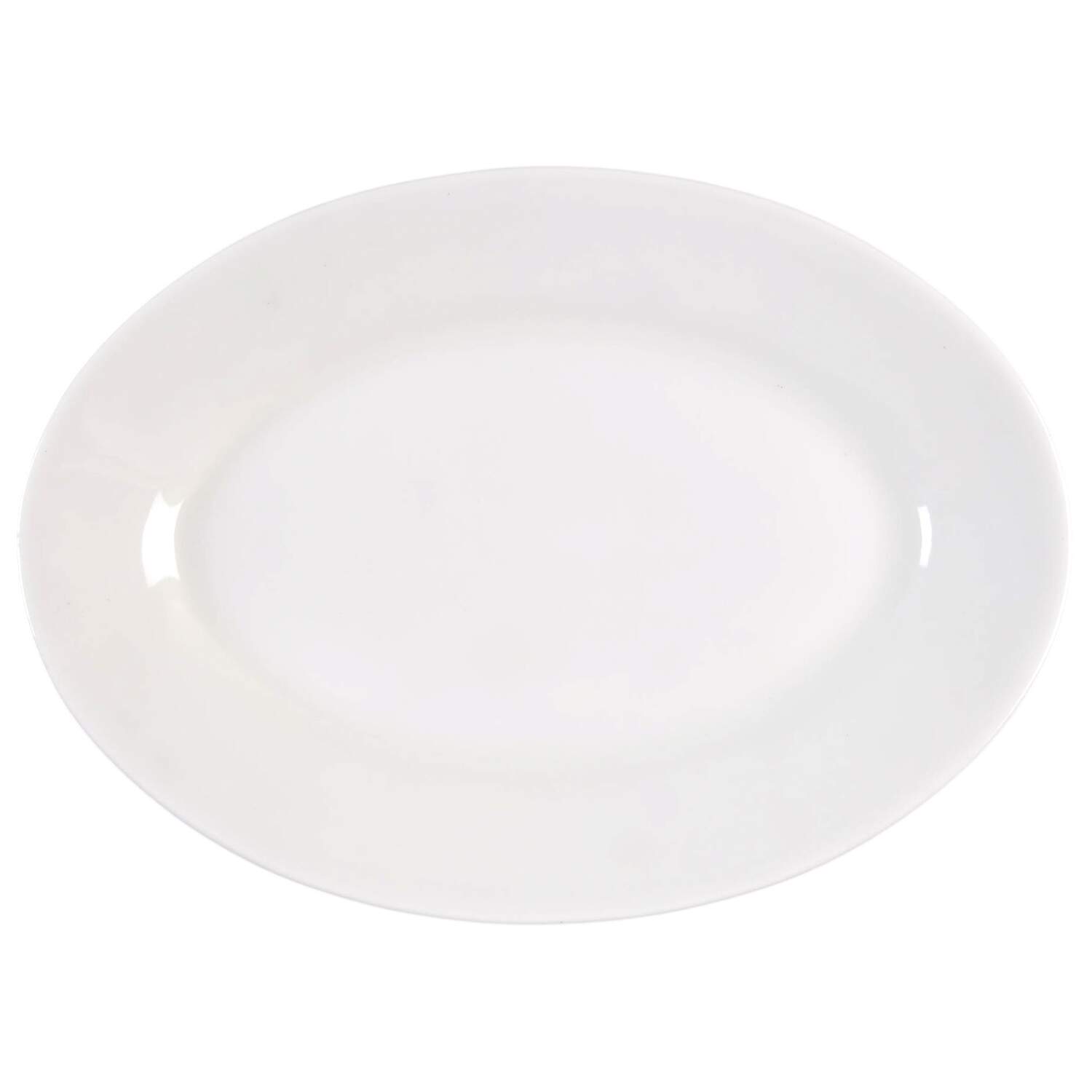 Pristine (Ameriwhite) 11" Oval Serving Platter by Homer Laughlin -1