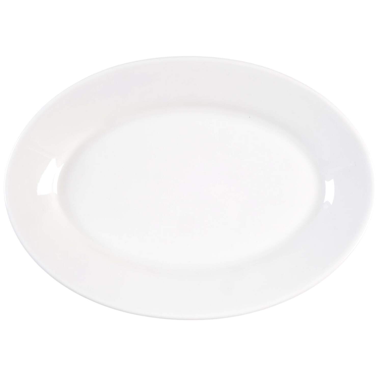 Pristine (Ameriwhite) 10" Oval Serving Platter by Homer Laughlin -1