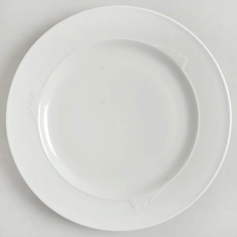 Milford (Ameriwhite) Dinner Plate by Homer Laughlin -1