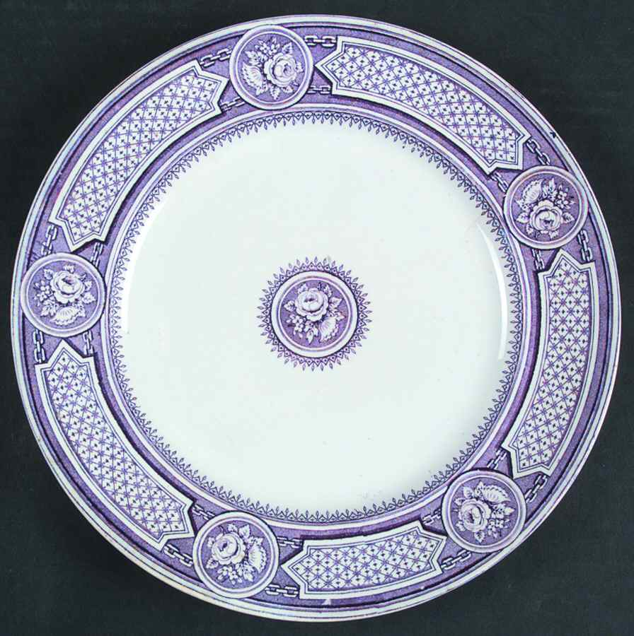 Milan Purple Dinner Plate by Hill Pottery-1