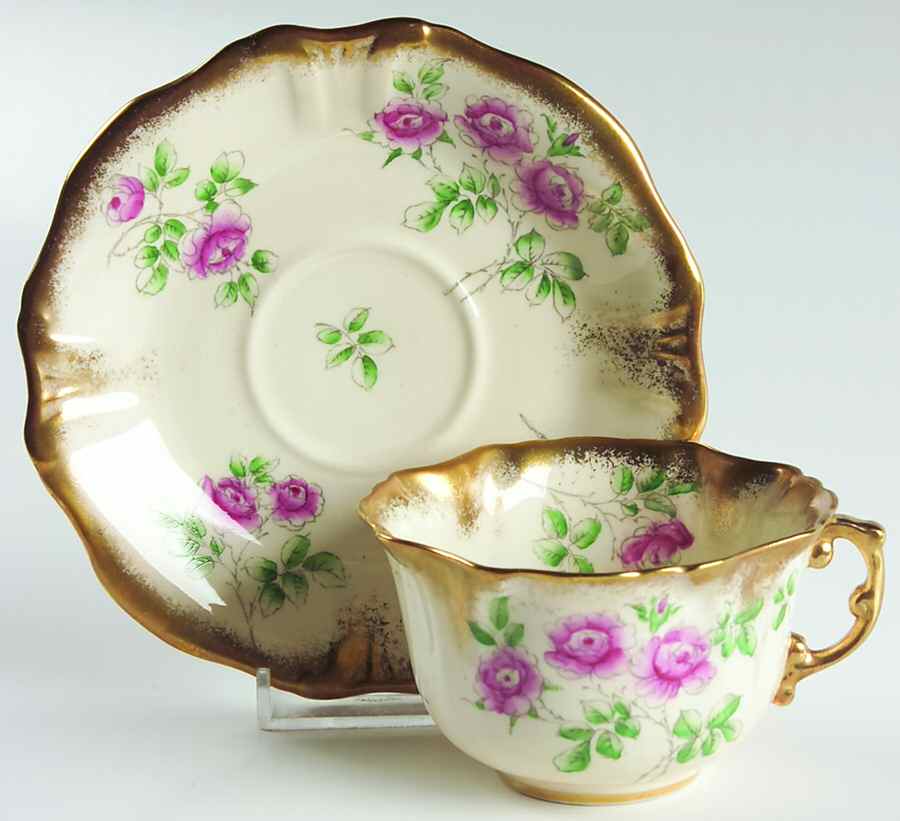4390-3 Flat Cup & Saucer Set by Hammersley-1