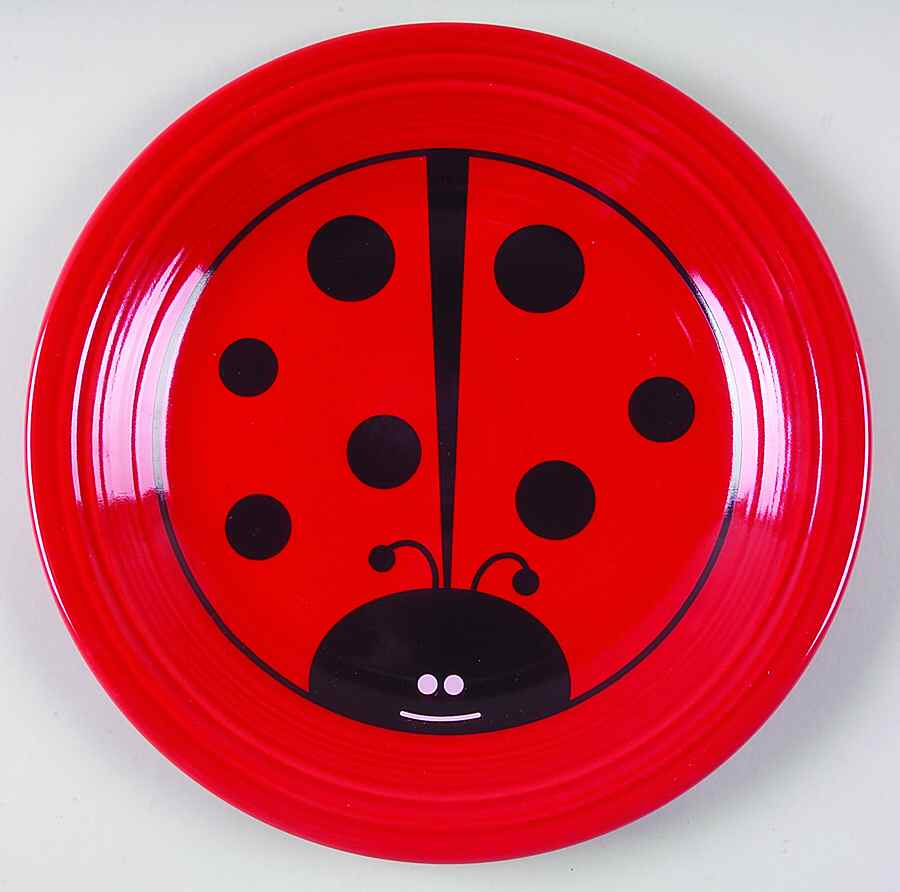 Fiesta Ladybug Dinner Plate by Homer Laughlin -1