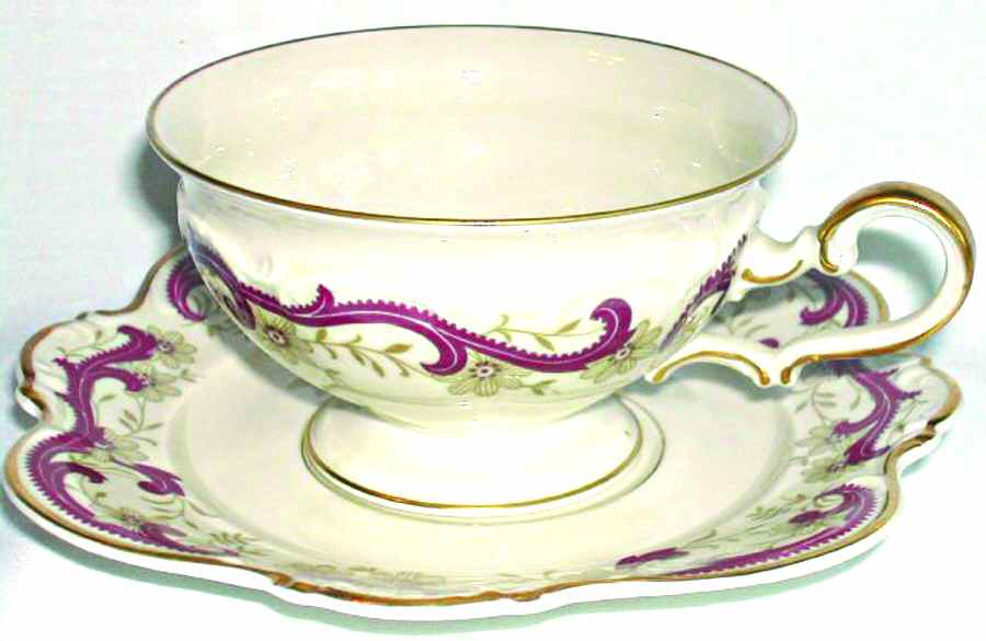 7276 Footed Cup & Saucer Set by Hutschenreuther-1