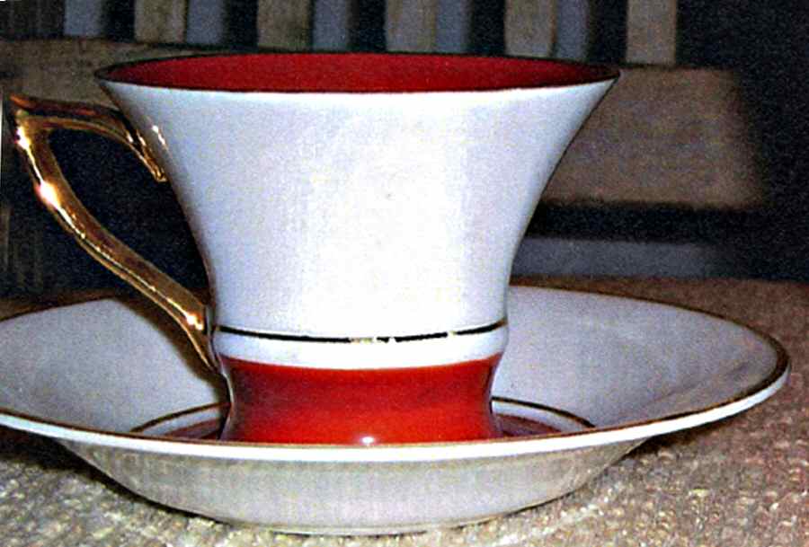 1193 Footed Cup & Saucer Set by Hackefors-1