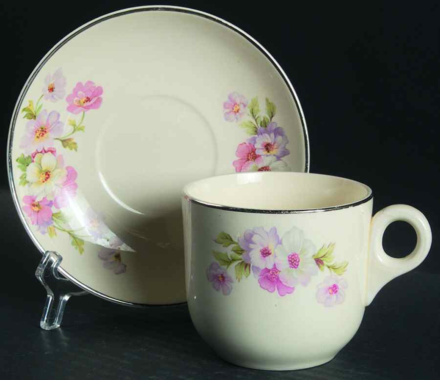 HLC3190 St Denis Cup & Saucer Set by Homer Laughlin -1