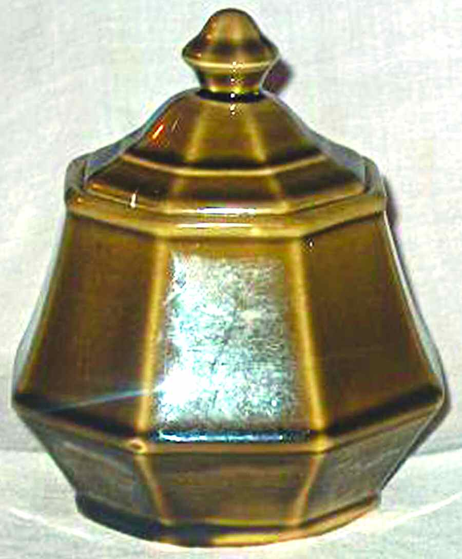 Americana Green Sugar Bowl & Lid by Homer Laughlin -1