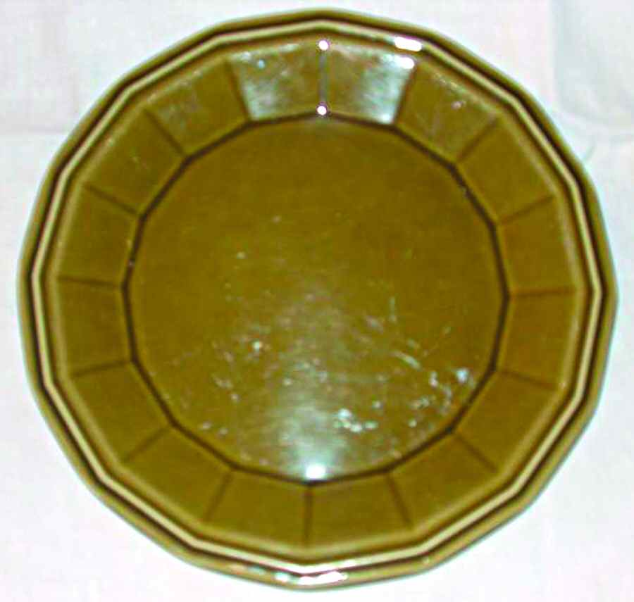 Americana Green Dinner Plate by Homer Laughlin -1