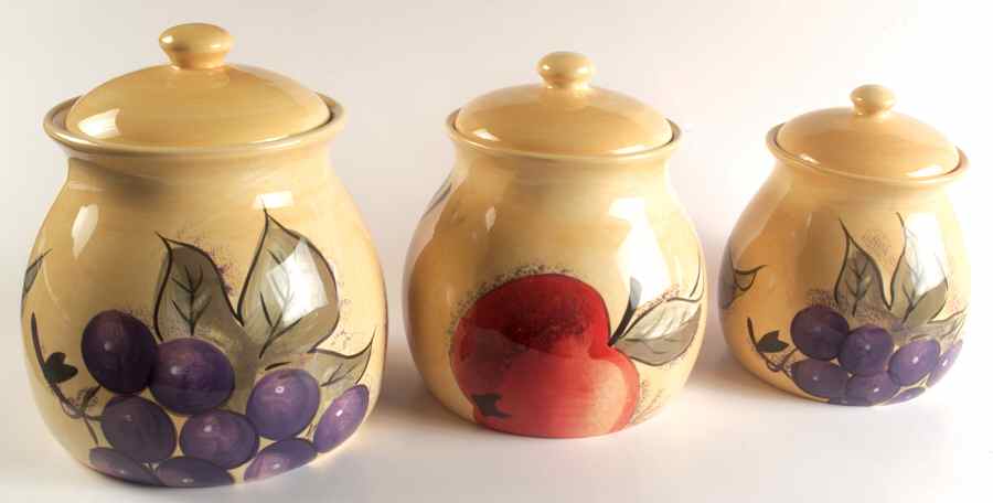 Verdona (3 Piece) Canister Set (Box Set) by Home Trends-1