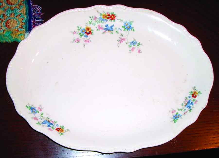 HLC3635 14" Oval Serving Platter by Homer Laughlin -1