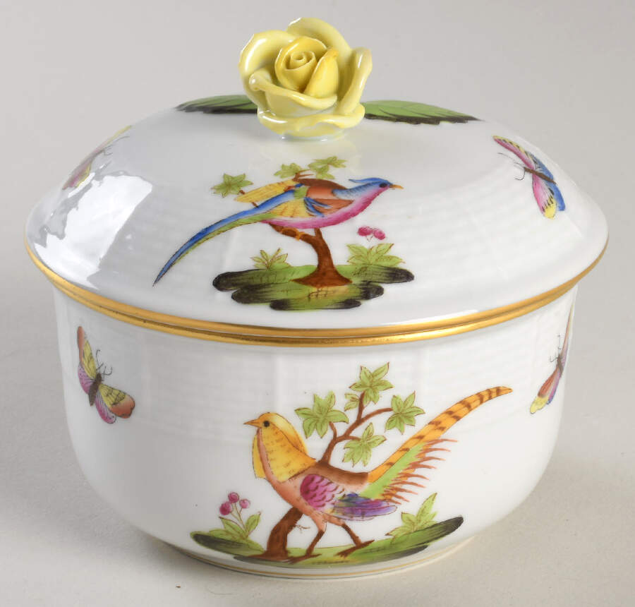 FS Sugar Bowl & Lid by Herend-1