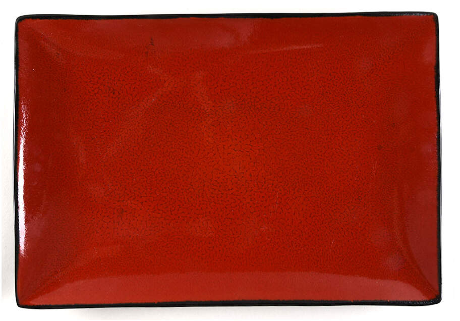 Red Solstice 16" Rectangular Serving Platter by Home-1