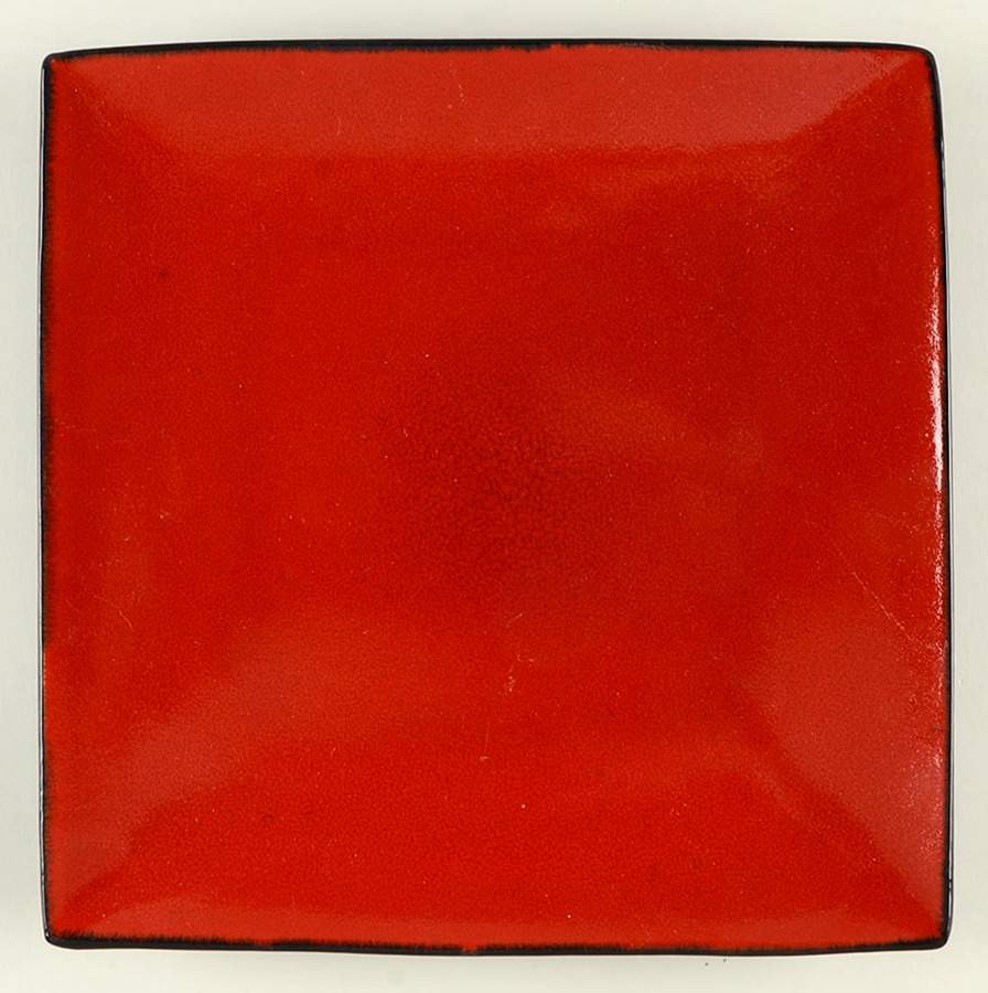 Red Solstice 11" Square Chop Plate by Home-1