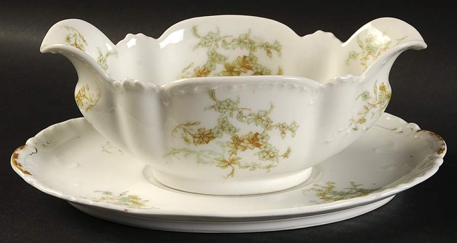 Schleiger 1169-2 Gravy Boat & Underplate by Haviland-1
