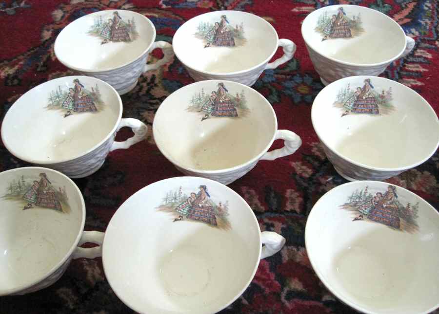 Godey Prints Footed Cup by Haddon Hall-1