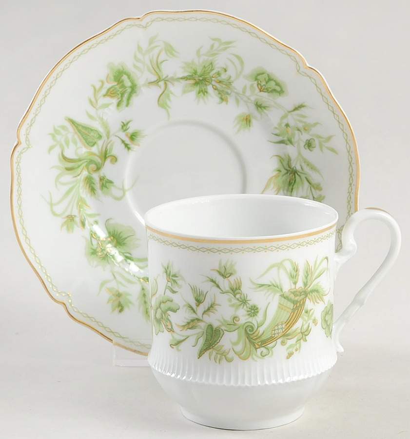 A La Corne Flat Cup & Saucer Set by Haviland-1