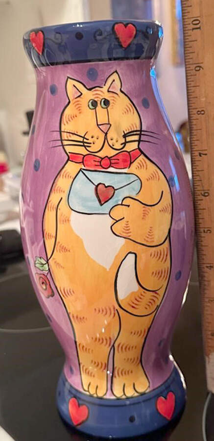 Catzilla 10" Bud Vase by Henriksen Imports-1