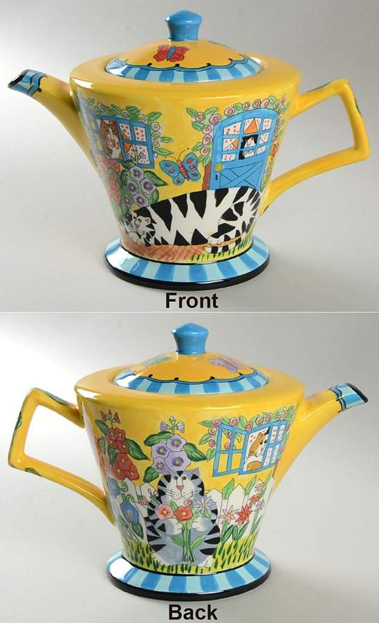 Catzilla Teapot & Lid by Henriksen Imports-1