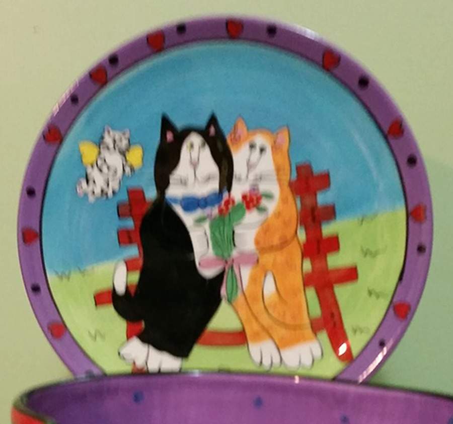 Catzilla Salad Plate by Henriksen Imports-1