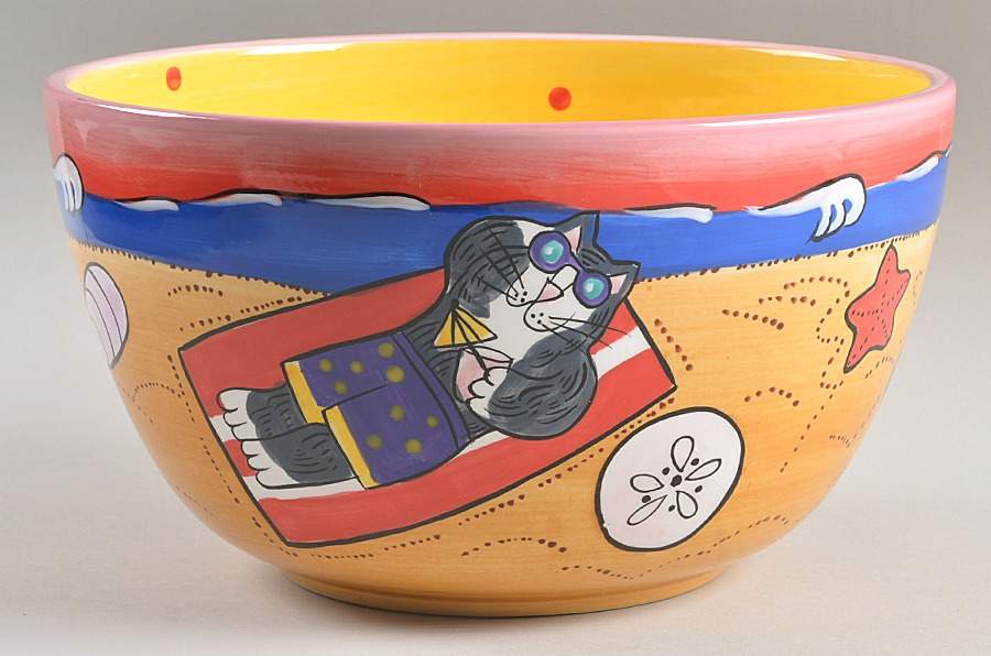 Catzilla 9" Mixing Bowl by Henriksen Imports-1