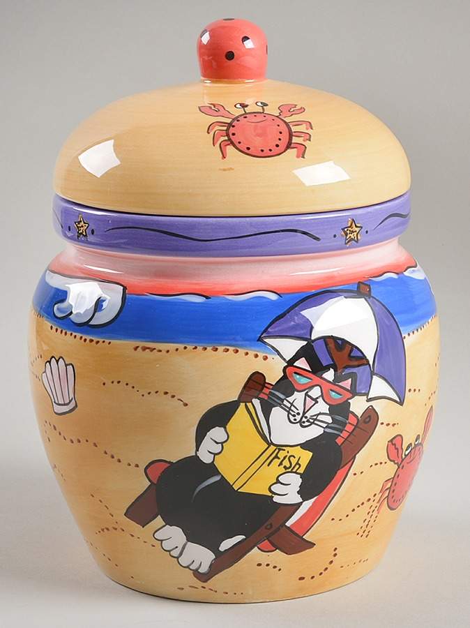 Catzilla Cookie Jar & Lid by Henriksen Imports-1