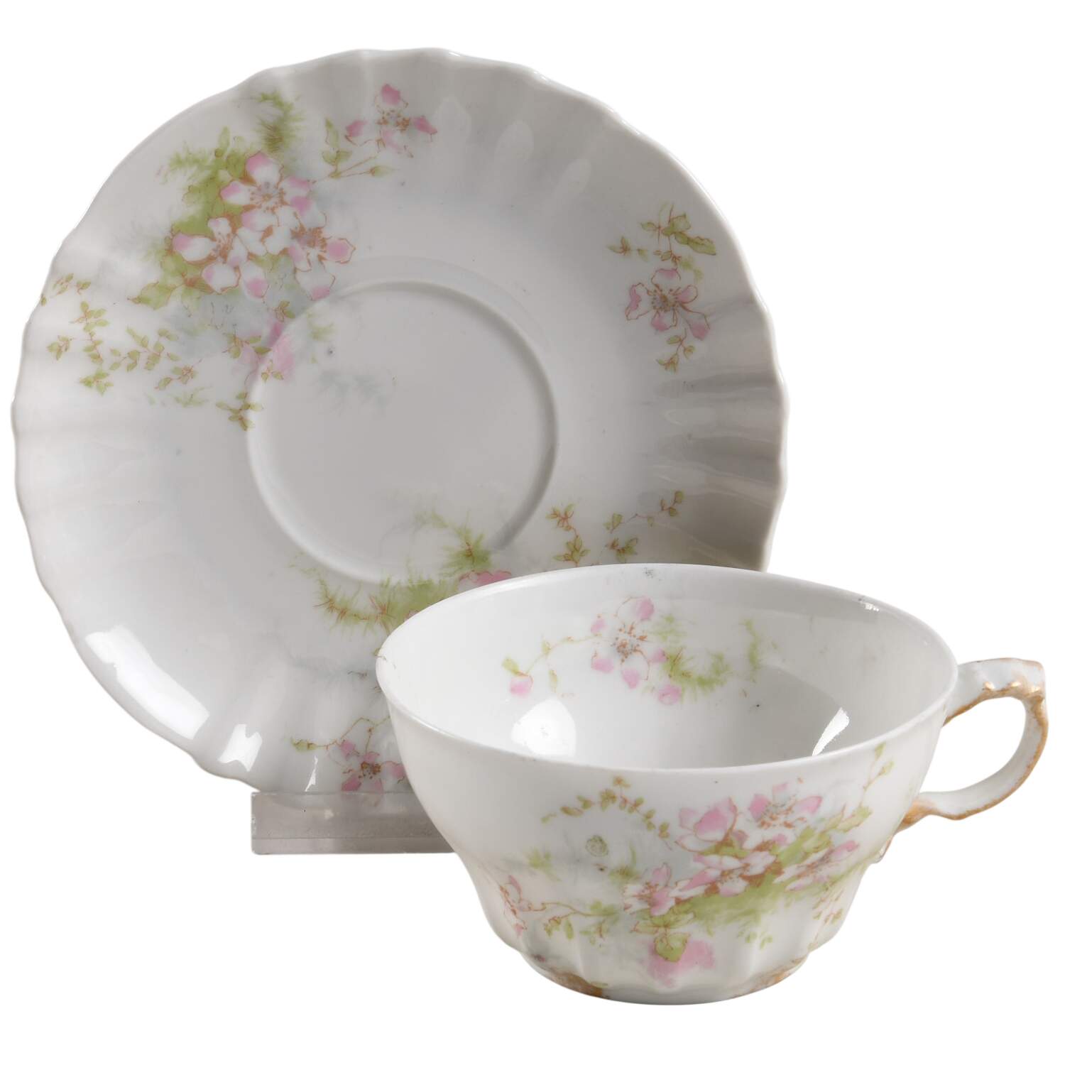 Schleiger 146-10 Flat Cup & Saucer Set by Haviland-1