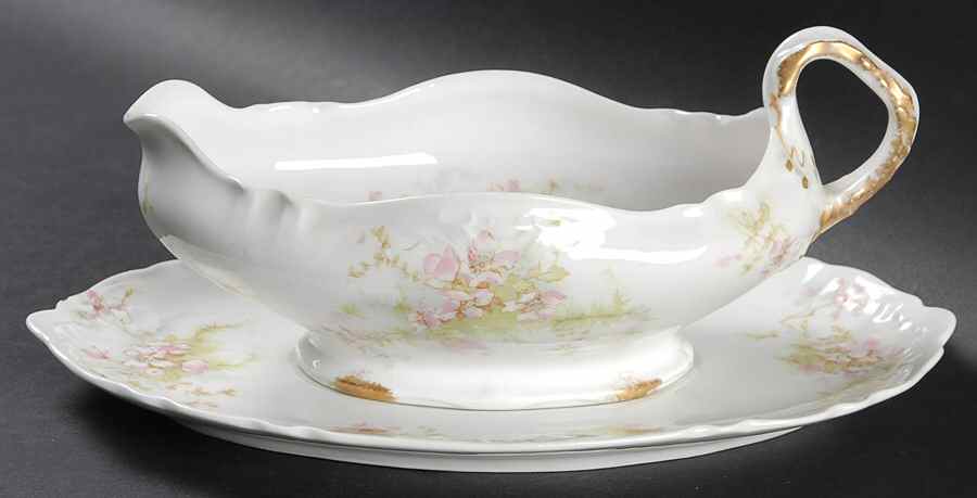 Schleiger 146-10 Gravy Boat & Underplate by Haviland-1