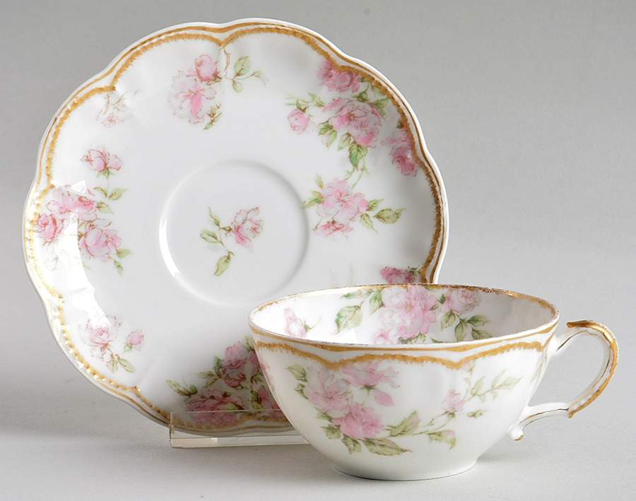 Schleiger 39-3 Flat Cup & Saucer Set by Haviland-1
