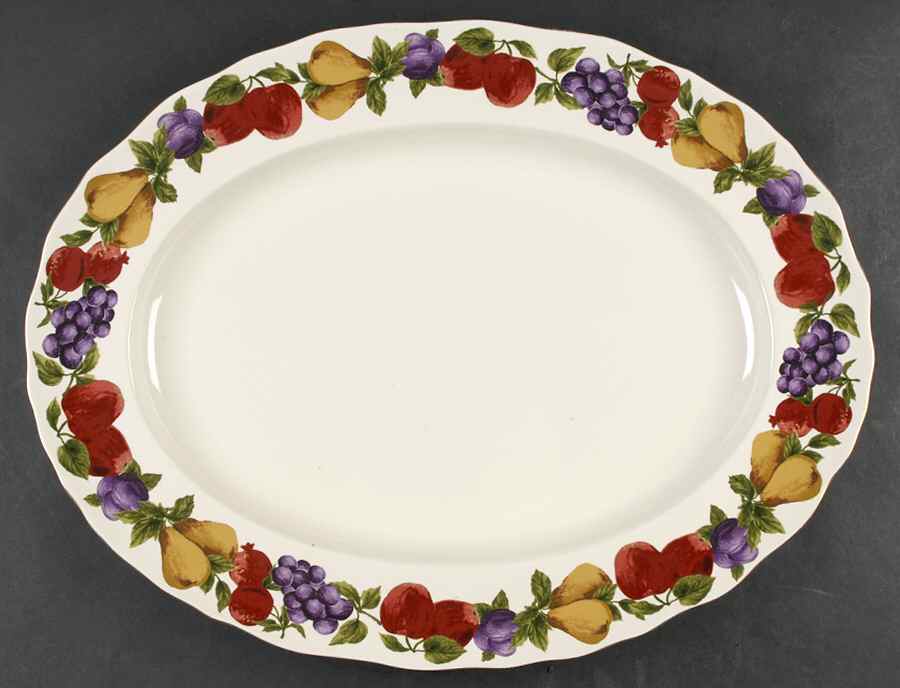 Age of Elegance 19" Oval Serving Platter by Home-1
