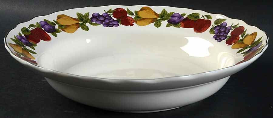 Age of Elegance Large Rim Soup Bowl by Home-1