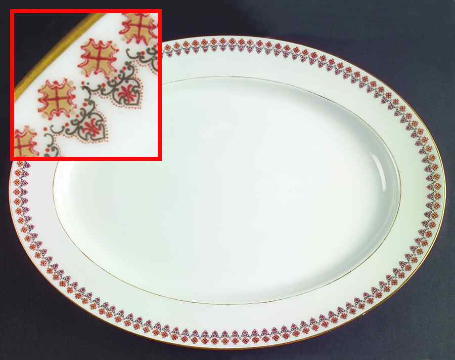 Schleiger 753-2 16" Oval Serving Platter by Haviland-1