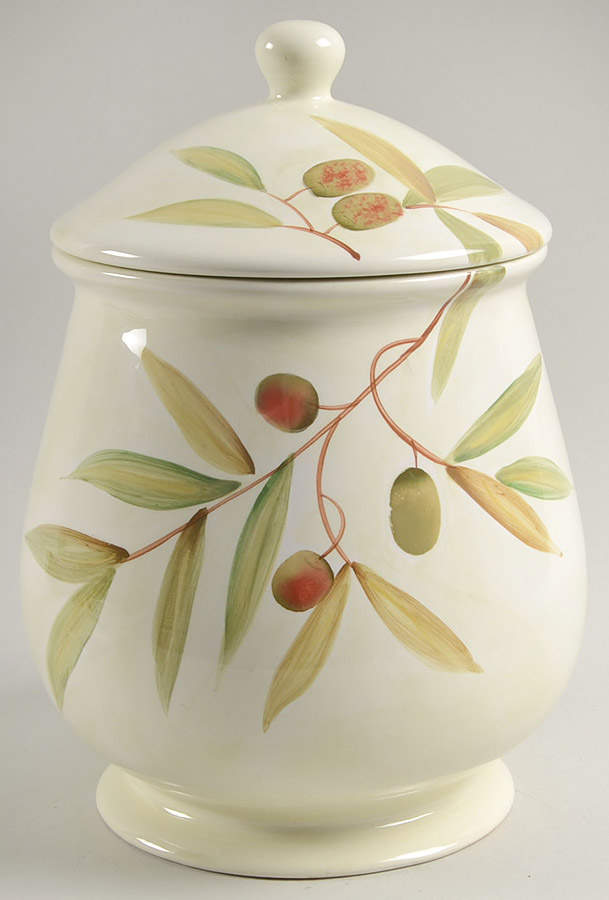 Nicoise Cookie Jar & Lid by Home-1