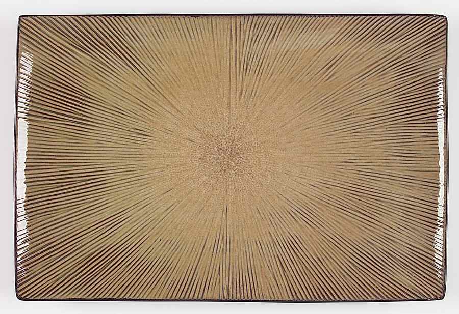 Natural Serenity 16" Rectangular Serving Platter by Home Trends-1