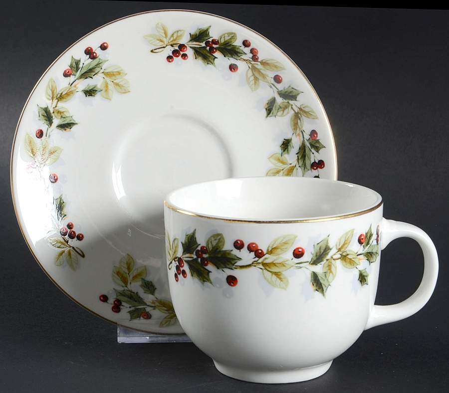 HMQ34 Footed Cup & Saucer Set by Home-1