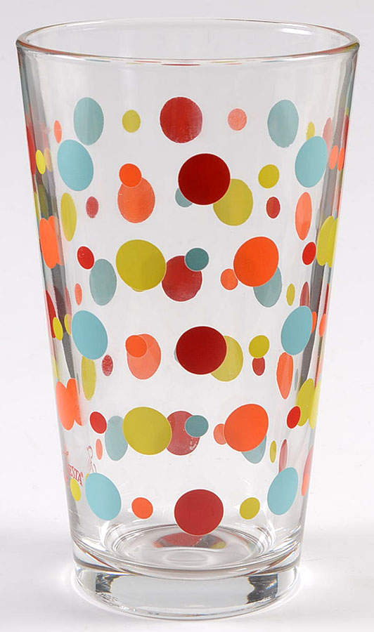 Fiestaware Coordinates 14 Oz Glassware Tumbler by Homer Laughlin -1