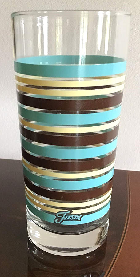 Fiestaware Coordinates 16 Oz Glassware Cooler by Homer Laughlin -1